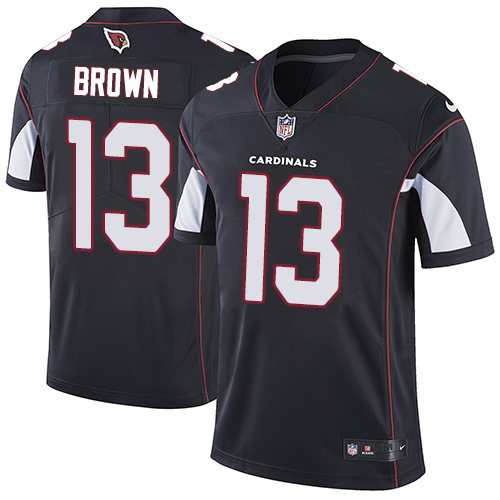 Nike Cardinals #13 Jaron Brown Black Alternate Men's Stitched NFL Vapor Untouchable Limited Jersey - Click Image to Close
